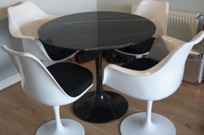 Saarinen Circular Marmol Negro Marquina Alta - Image 2