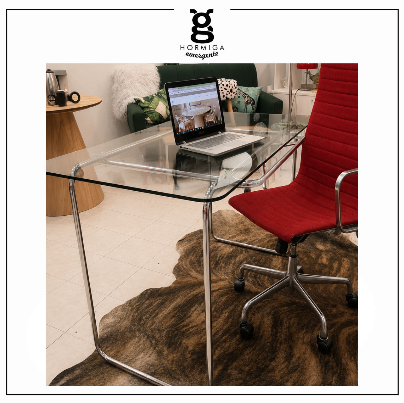 Mesa Breuer de vidrio