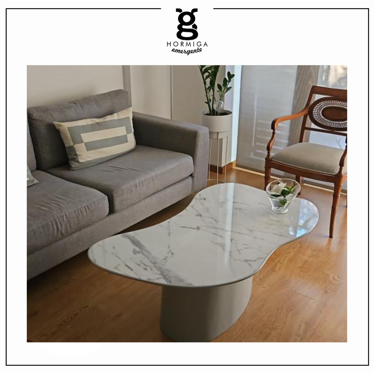 Proyecto Mesa Lazaro Símil marmol