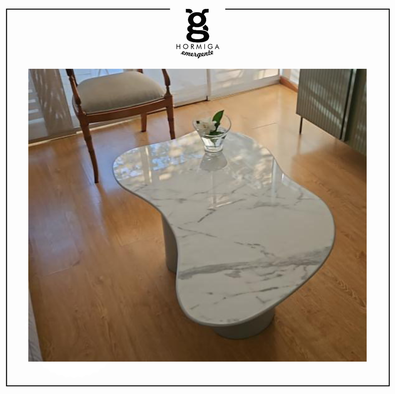 Proyecto Mesa Lazaro Símil marmol - Image 2